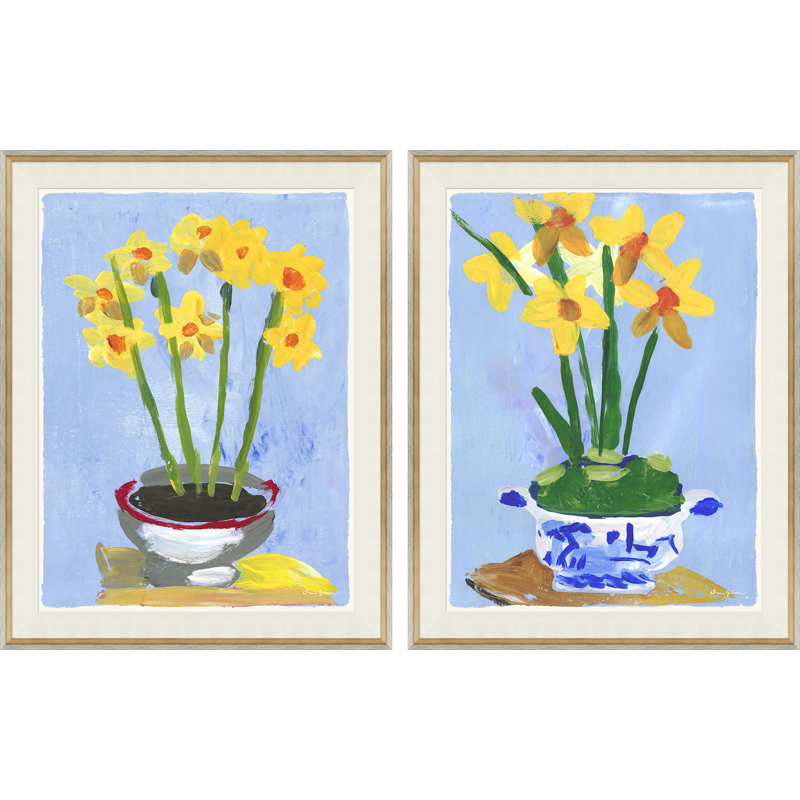Jonquils in Pot & Blue Tureen Set by Dana Gibson Soicher Marin