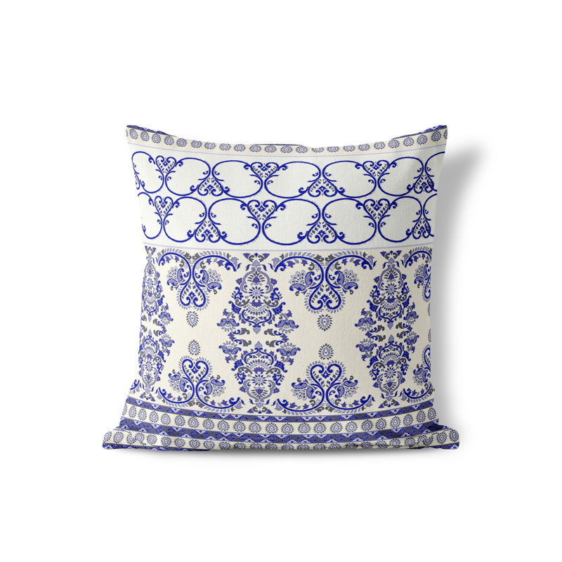 Housse et insert de coussin décoratif intérieur / extérieur en polyester / mélange de polyester, 16 po x 16 po
