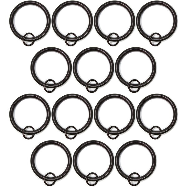 Set Of 30 Bronze Curtain Rings With Clips/heavy-duty Decorative