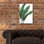 «Emerald Banana Leaves 1» par Janelle Penner, art mural en verre acrylique