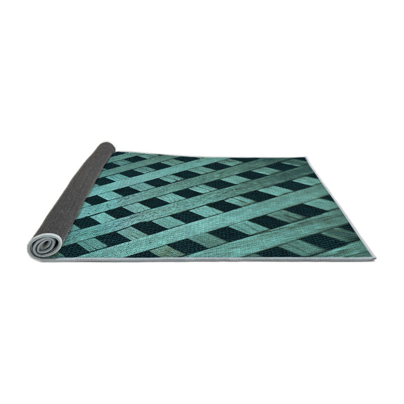 Geometric Indoor Rug, Round 4'