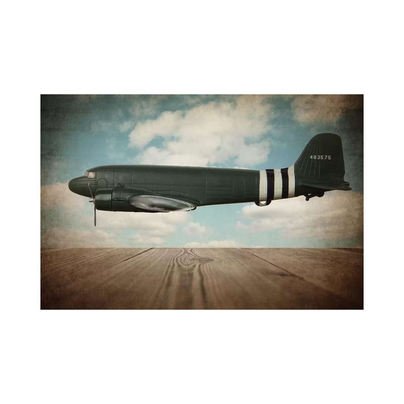Douglas DC-3 - Wrapped Canvas Print, 66.04cm H x 101.6cm W x 1.91cm D