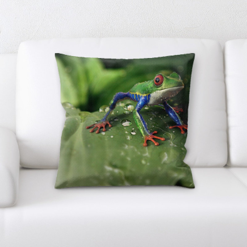 Frog Throw Pillow