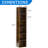 Narrow Cube Storage Cabinet, 6-Cube Wood Bookcase, Freely Stackable & Modular Shelving Unit For Living Room, Bedroom, Home Office, TV Stand Or Display, Brown-123039096