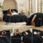 Bedsure Queen 2-in-1 Comforter Set with Detachable Fluffy Blanket – Black SnapTech Design Bed-in-a-bag, All-Season Bedding Set(Set of 6)-120798831-120798833