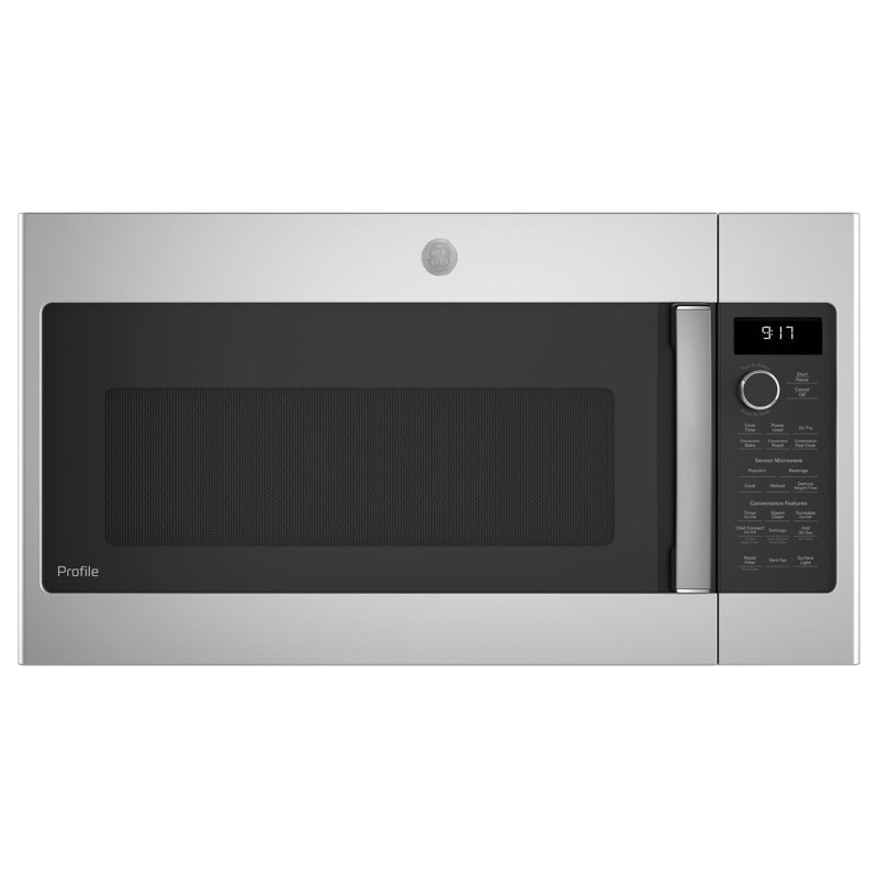 GE Profile 1.7 Cu. Ft. Convection Over-The-Range Microwave Oven, Stainless Steel