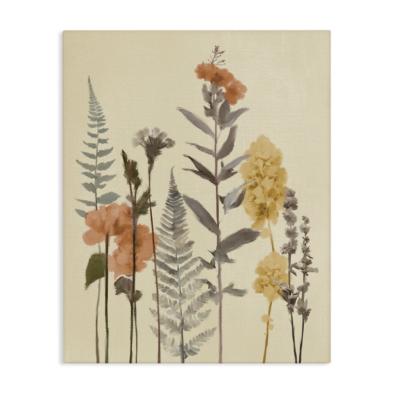 Automne, fougères fraîches, toile par Elizabeth Medley, H 30 po x l 24 po