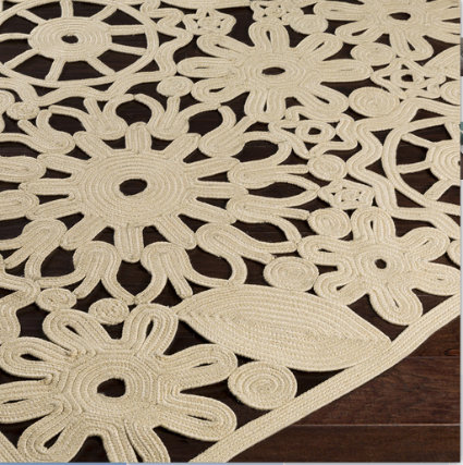 Tapis intérieur / extérieur beige clair Camille, Rectangle 2 pi x 3 pi