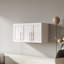 Stackable Wall Mounted Storage Cabinet, White