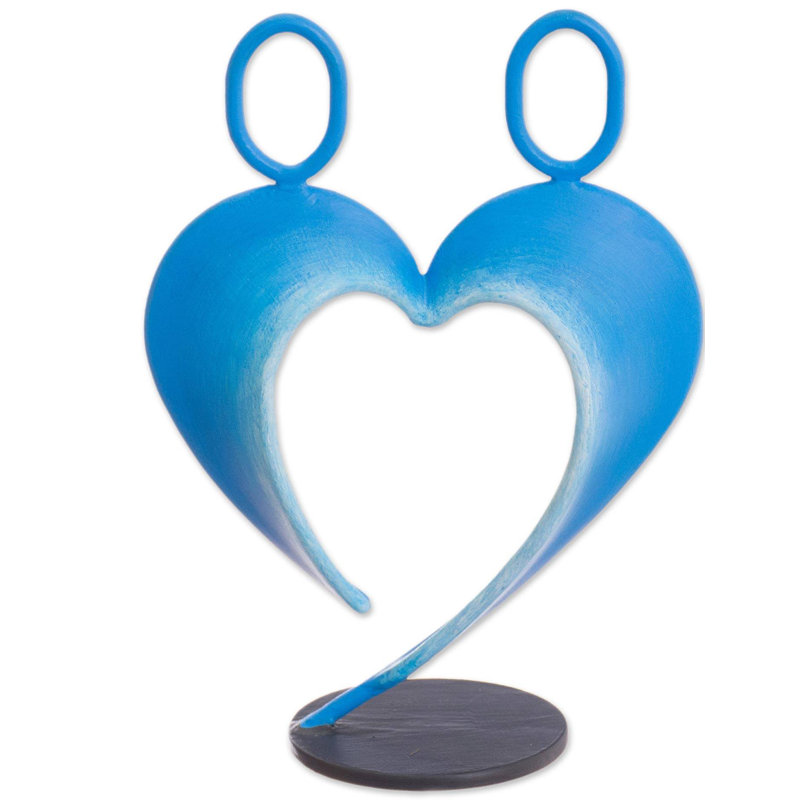 Sculpture en acier Sayachith, Bleu