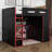 Full Size Wood Gaming Loft Bed With Built-In Desk, 2 Wardrobe, 2 Drawers, RGB LED Light And USB Port, Gamer-Inspired Design-1022256524