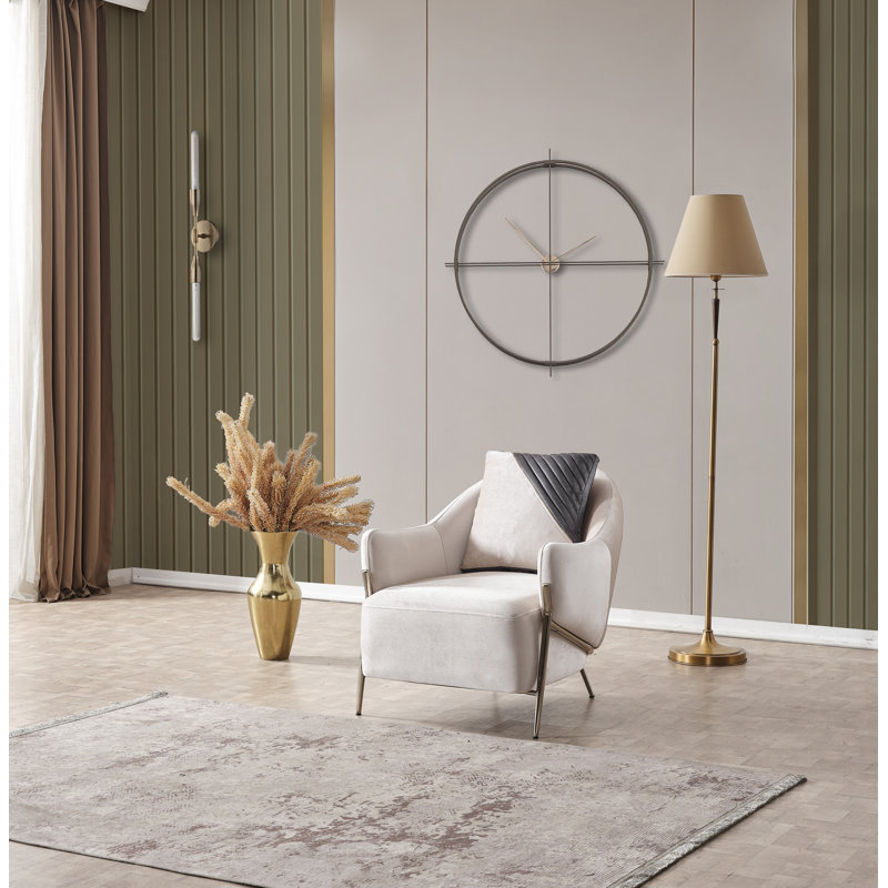 Causeuse et fauteuil d'appoint Peranza, Beige