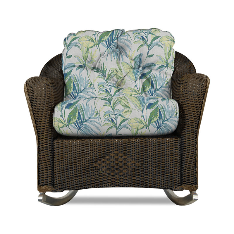 Reflections Outdoor Rocker Chair, Calidora Emerald, Mink