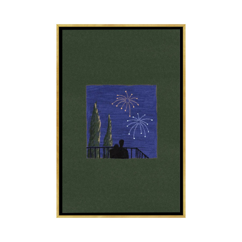 Indépendant - SGR43, Impression sur toile flottante sans passe-partout, H 26 po x l 18 po, Doré