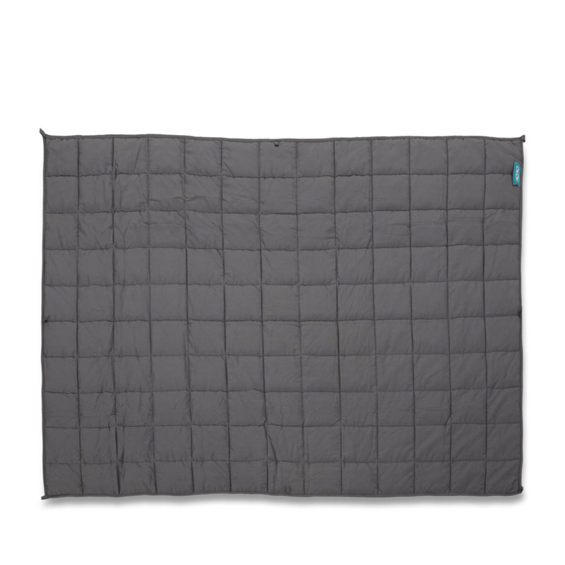 205T Cotton 20Lbs Weighted Blanket, Grey