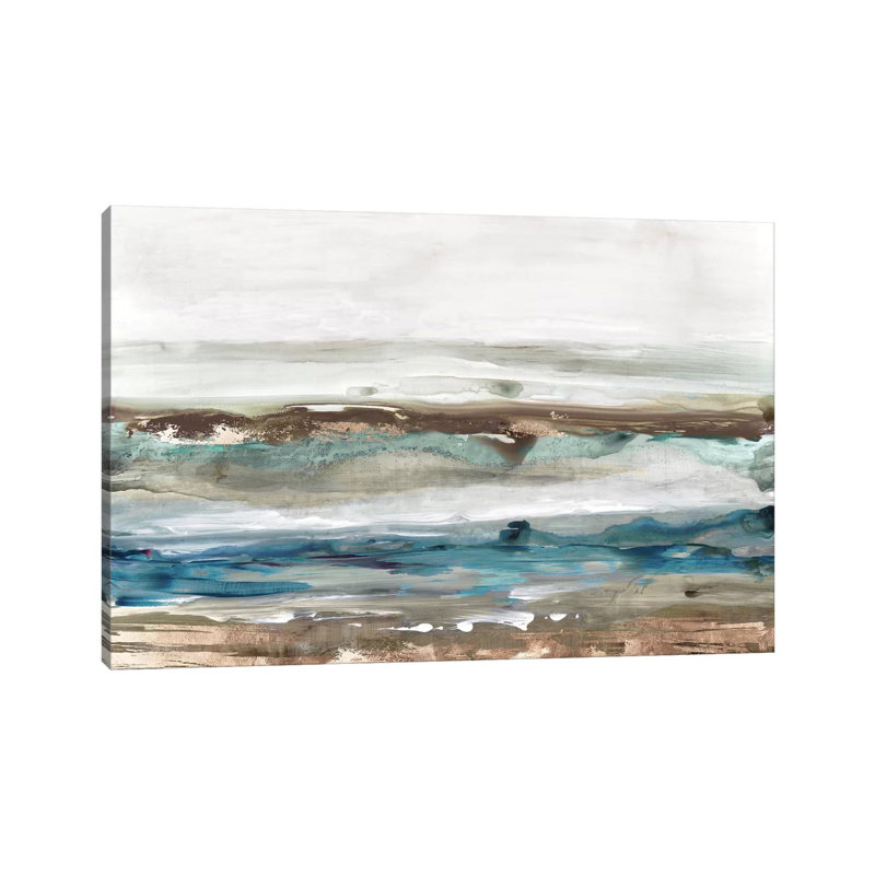 Waves Crashes 1 Piece Wrapped Canvas Painting, 30.48 cm H x 45.72 cm W