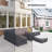 Premium All-Weather Wicker Group Seating  Patio Conversation Sets Outdoor Furniture Covers