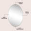Miroir mural Ellipse l 24 po x H 36 po-204997790