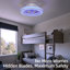 Ventilateurs de plafond 16 po multicolores + 3 couleurs avec lumières DEL et télécommande