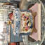 Porcelain Floral Lidded Box with Bronze Feet