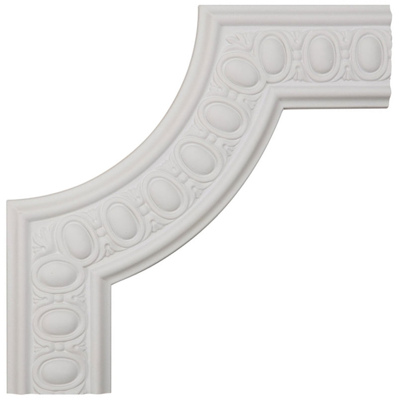 Caputo 12"H x 12"W x 3/4"D Egg and Dart Panel Moulding Corner