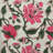 Block Print Cotton Floral Tablecloth White Red-1175566651