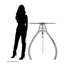 Lineville Round Metal Base Dining Table