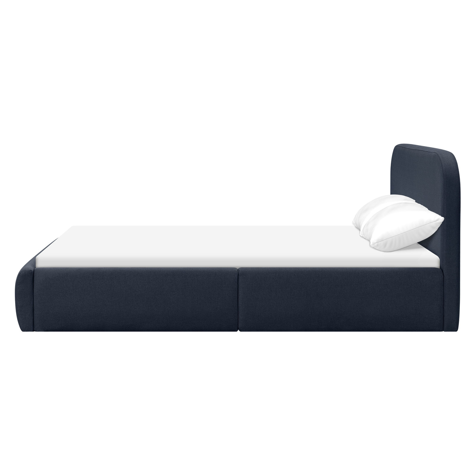 Nara Open-Frame Bed, Full, Performance Navy Eco-Twill