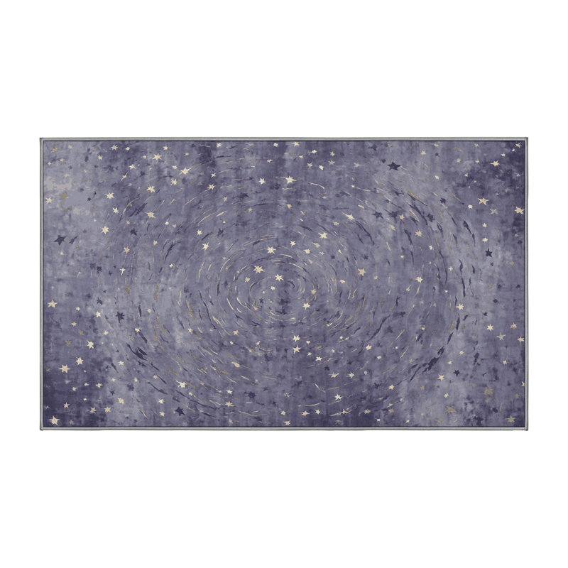 Machine Washable Gray Area Rug, Runner 2' x 5'