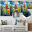 Blue Sky Wildflowers In Meadow II - Botanicals, impression murale sur métal-361839647