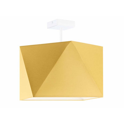 Demarian Fabric Semi Flush Mount