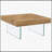 Natural Style Square MDF Coffee Table