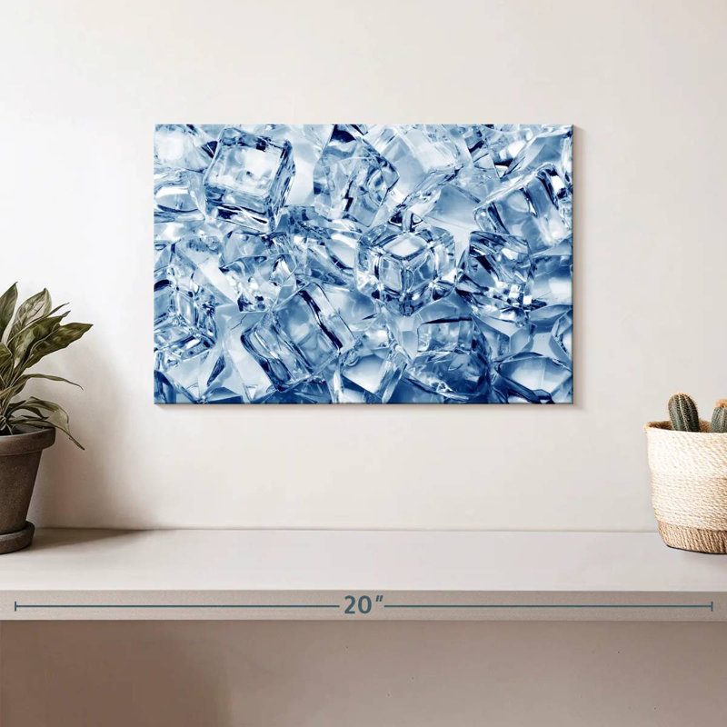 Ice Cubes Abstract, 8" H x 12" W