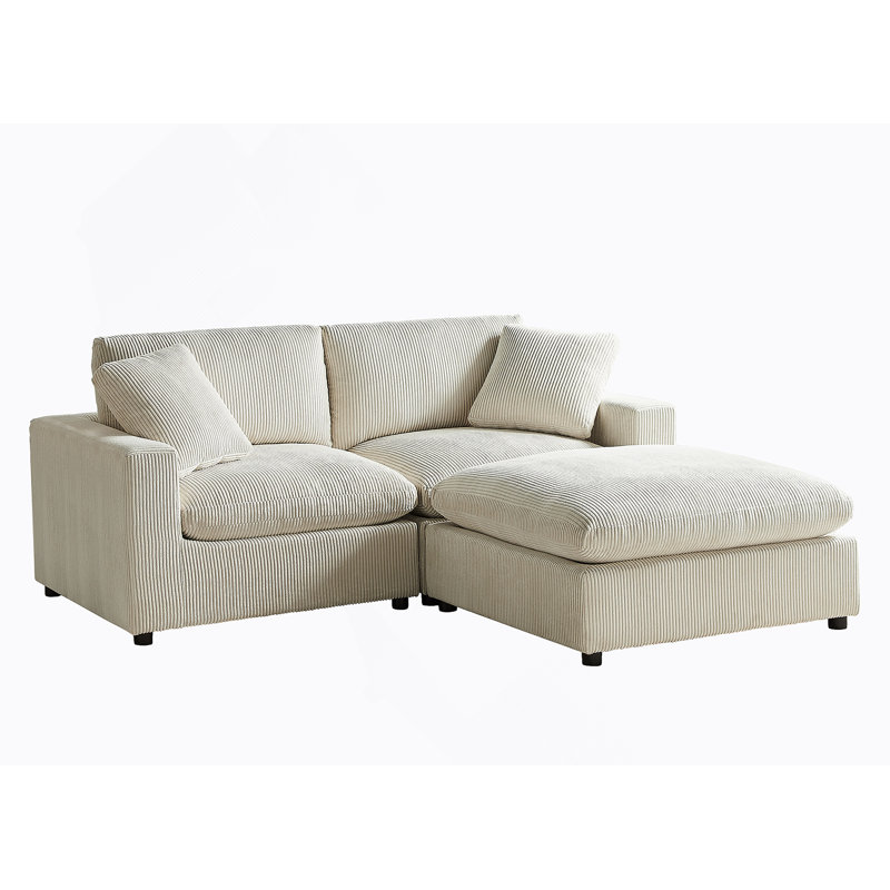 Modulaire 3 pièces Chufa - Beige, Polyester beige