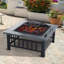 Kistler Square Steel Wood Burning Fire Pit