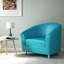 Pyrmont Faux Leather Barrel Chair-27962291