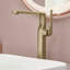 Robinet de lavabo vasque de salle de bain monocorps et monocommande en laiton massif 10 po avec drain-100018786-111906126