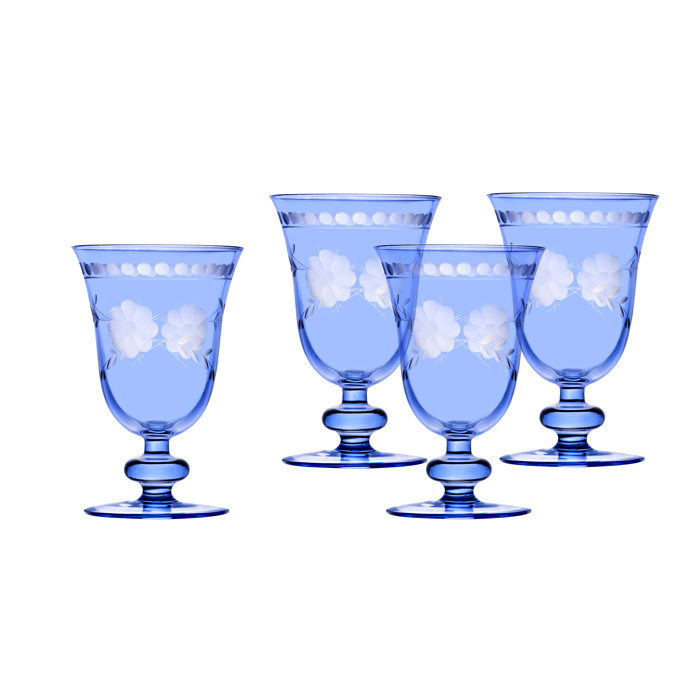 Celosia Baby Blue Goblet 10 oz & Reviews | Birch Lane