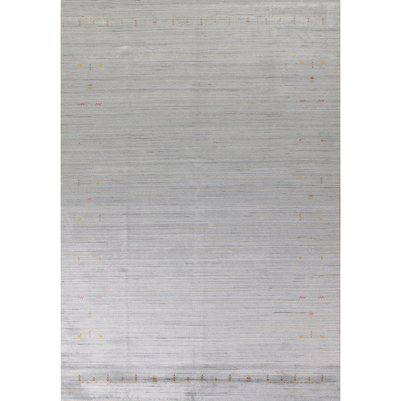 Tapis rayé Gabbeh 9 x 12