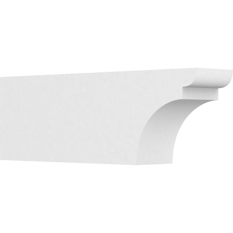 6"W x 10"H x 30"L Standard Yorktown Architectural Grade PVC Rafter Tail, 10"H x 6"W x 30"D