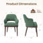 Chaise rembourrée moderne avec pieds en bois de noyer-468634091-469460054