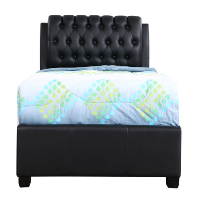 Marilla Twin Box Spring Bed, Black