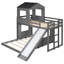 Lit mezzanine en bois avec attrait Playhouse