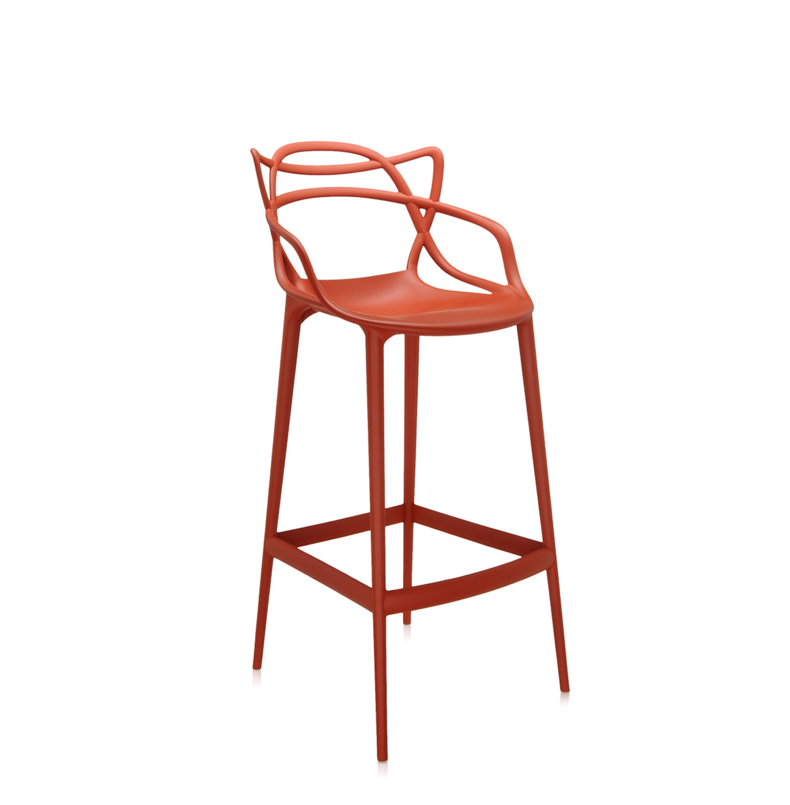 Masters Outdoor Bar Stool, Rust Orange, Bar
