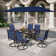 Sutiya 6 - Person Metal Patio Dining Set with Rectangular Table