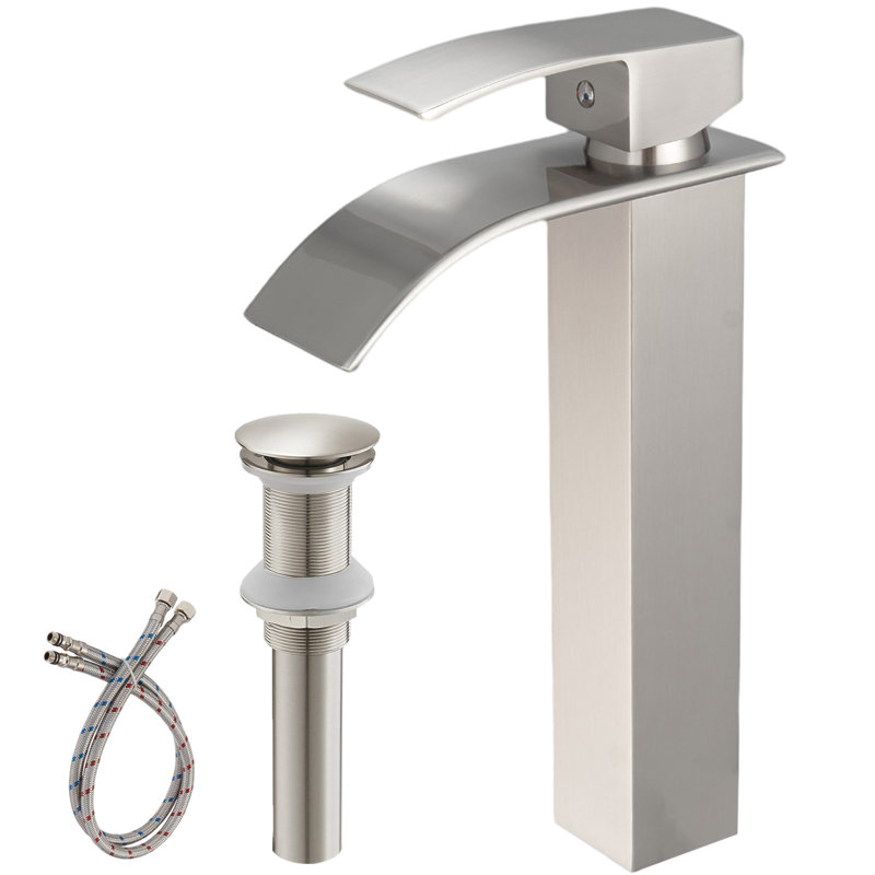 Robinet pour salle de bain à poignée simple avec bonde Waterfall