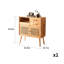 Petite armoire d'appoint moderne simple en bois massif
