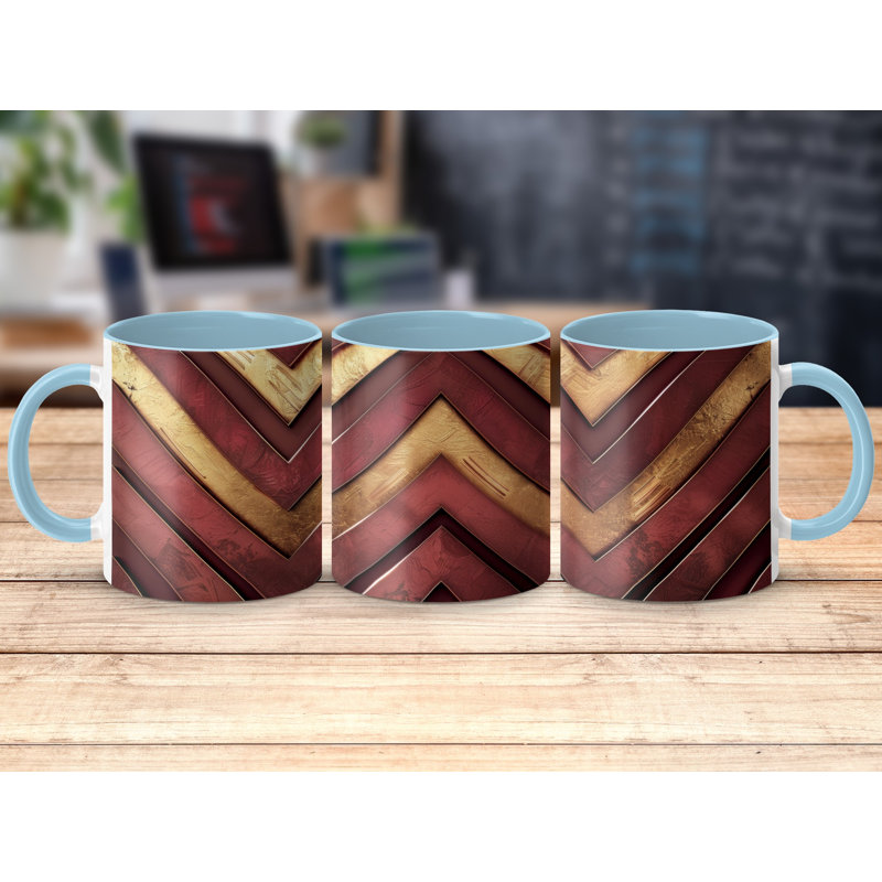 Chevron 11oz Accent Coffee Mug