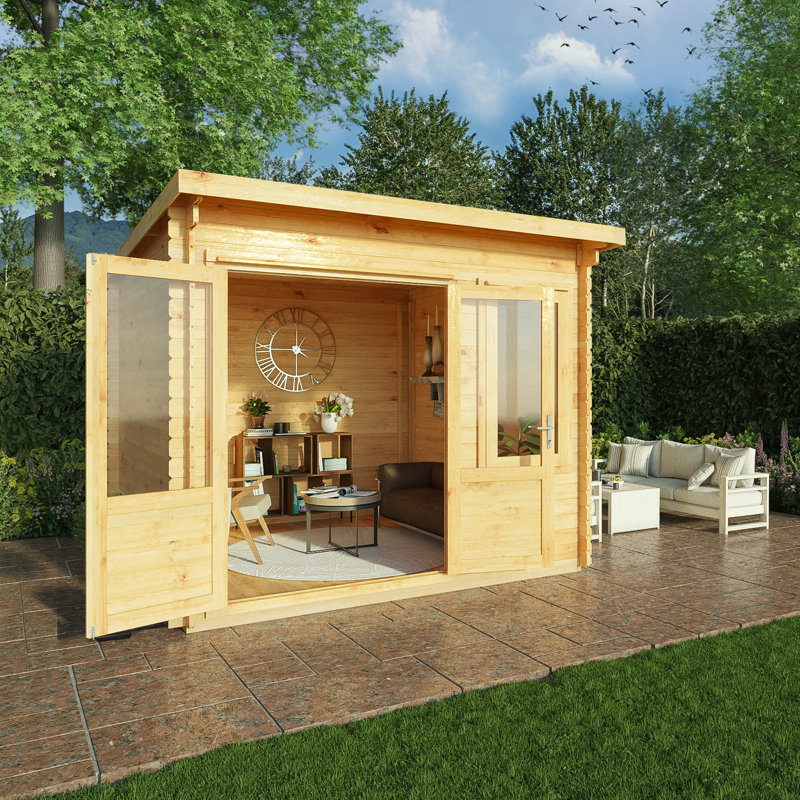 Mercia 10ft x 10ft Elite Pent Log Cabin (28mm)