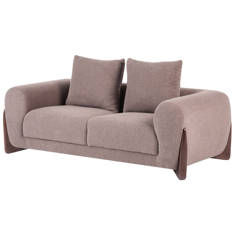 Tavin Fabric Sofa, Brown, 2